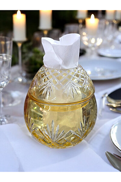 AYZ HOME Large Size Crystal Glass Napkin Holder