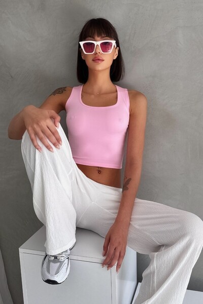 New Now МОДАЛОВ ПЛАТ U-ОБРАЗНО ДЕКЛЕ С ДЕБЕЛИ ПРЕЗЕРВИ, ЗАТВОРЕН ГРЪБ, КРЪСЪК БОДЕЛ