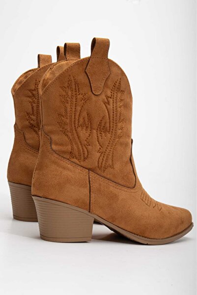 CHİCELLA Texas Taba Kadın Kovboy Bot
