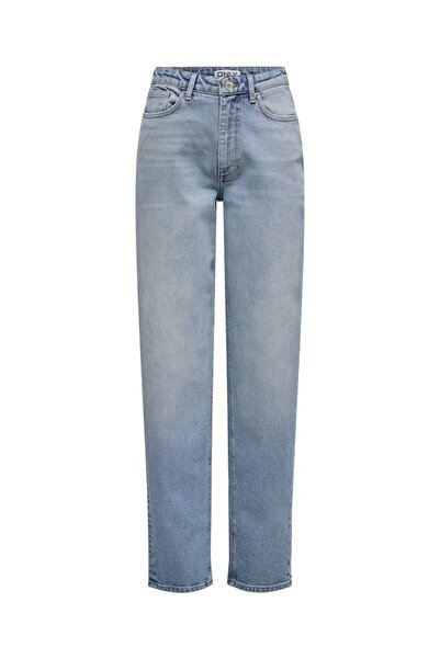 ONLY Blugi din bumbac elastic cu talie înaltă și picioare largi - PANTALON DE JEANS 15341427