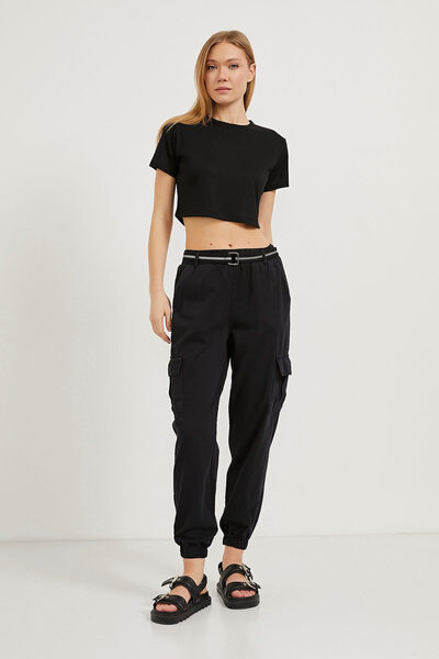 Arma Life Жіночі штани-джоггери з еластичним поясом, чорні