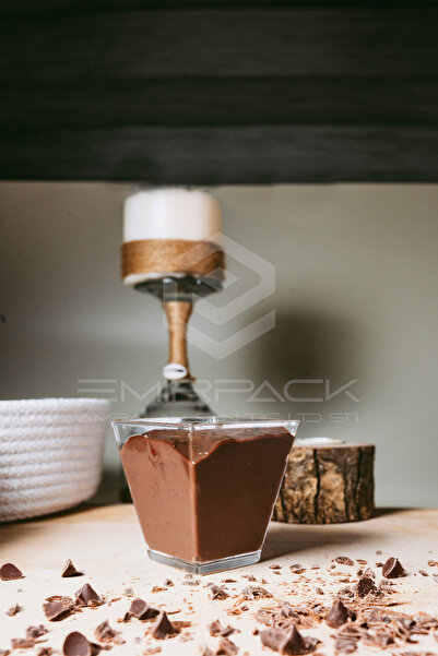 EMİRPACK SERT PLASTİK SUNUM KASESİ (120 CC) 50 ADET KAPAKSIZ Mini Tatlılar Salata Çerez Kokteyl Kasesi