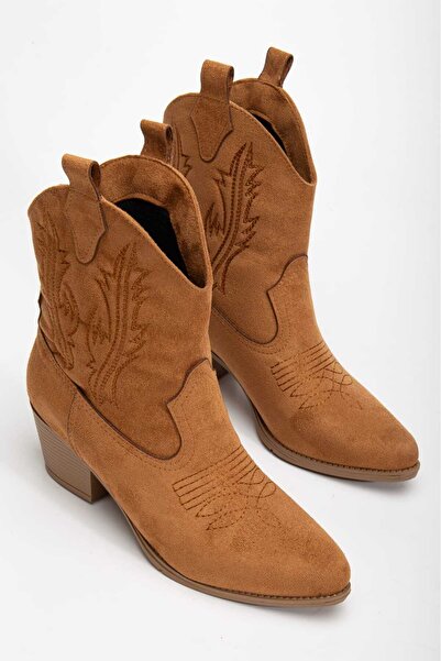 CHİCELLA Texas Taba Kadın Kovboy Bot