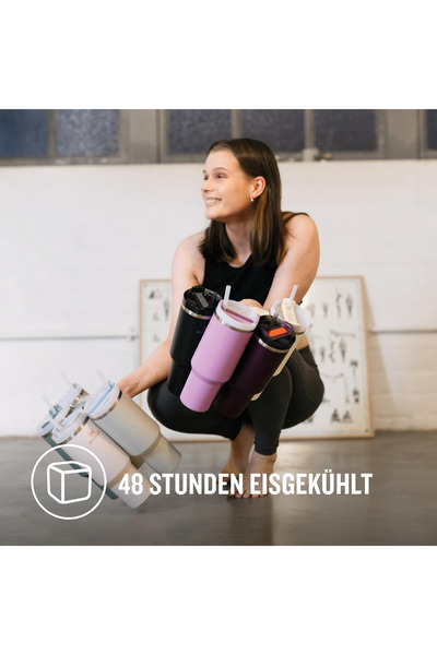 Generic Stanley Quencher Thermos 1.18L with Straw – Insulated Tumbler for Hot & Cold Beverages