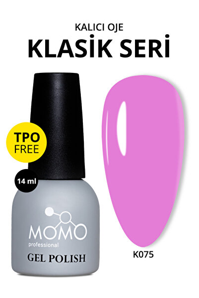 MOMO professional Kalıcı Oje K075, Leylak, 14 ml, TPO- FREE
