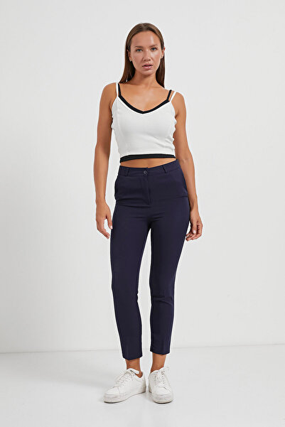 Arma Life Women's Thin Contrast Strap White Summer Crop Body