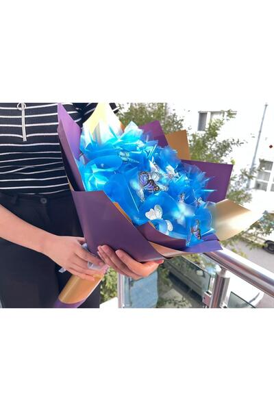 NEST GROUP Led Işıklı Kelebek Buketi /Anneye Özel-Sevgiliye Özel Hediye-Doğum Günü