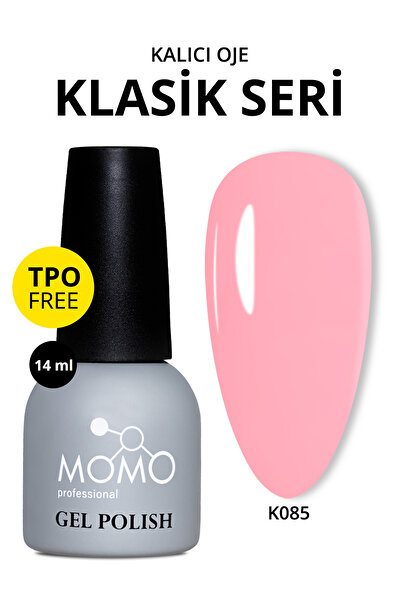 MOMO professional Kalıcı Oje K085, Fosforlu Pembe, 14 ml, TPO- FREE