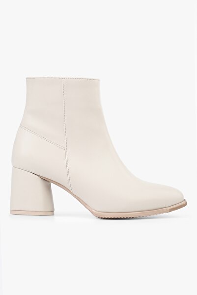 Shoeberry Γυναικείες μπότες με τακούνι Haylee Beige Skin Beige Skin