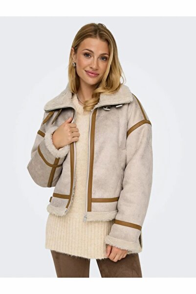 ONLY Jachetă pentru femei Onlylva Bonded cu gât înalt Otw Ceket 15322042-Pumi...