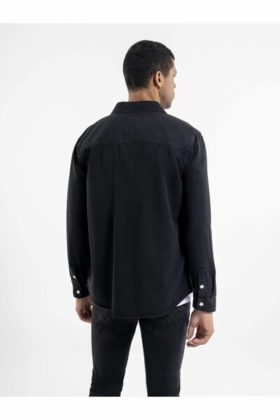 Loft Ανδρικό πουκάμισο μαύρο Lf 2035732 Jack Black Wash M Shg LF2035732-Dn11926