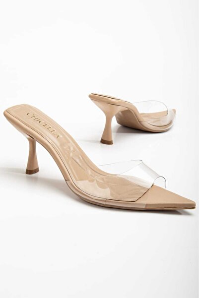 CHİCELLA SHOES Bellezza Transparent Pointed Toe Women's Slippers