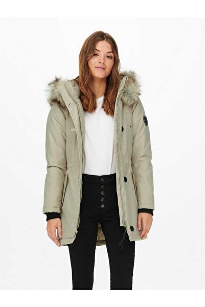 ONLY Γυναικείο μακρύ παλτό με κουκούλα Parka 15213755