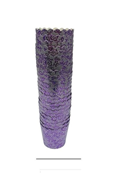 Pastaland Cupcake/muffin/suffle Cake Capsule Patterned Purple 25 Liters (MINI)