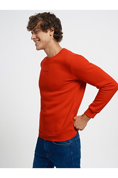 Loft Men's Red Lf 2034268 White m Sws Sweatshirt Lf2034268-Carol