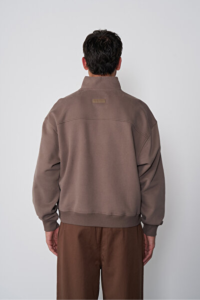 Beyyoglu Dik Yaka Oversize Sweatshirt
