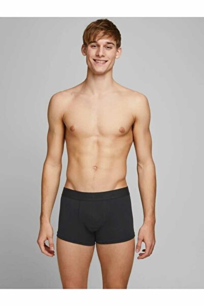 Jack & Jones Ανδρικά μαύρα εσώρουχα Jactone In Tone Trunks 5 Pack Noos Boxer 12176266-Μαύρο