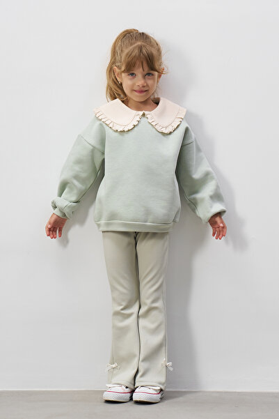 Minipodyum Bebe Yaka lányok alsó felső szett spanyol szárú leggingszel