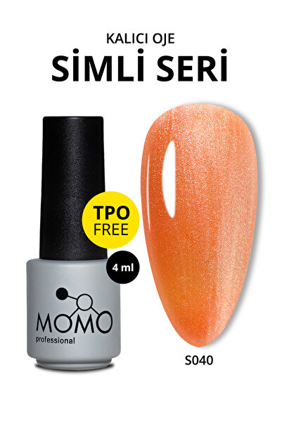 MOMO professional Kalıcı Oje S040, Sedefli Şeftali, 4 ml, TPO- FREE