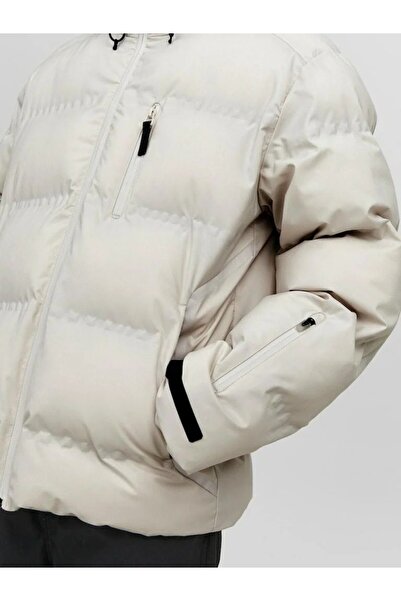 Jack & Jones Jachetă albă pentru bărbați Jcosweep Puffer Sn 12238998-Moonbeam