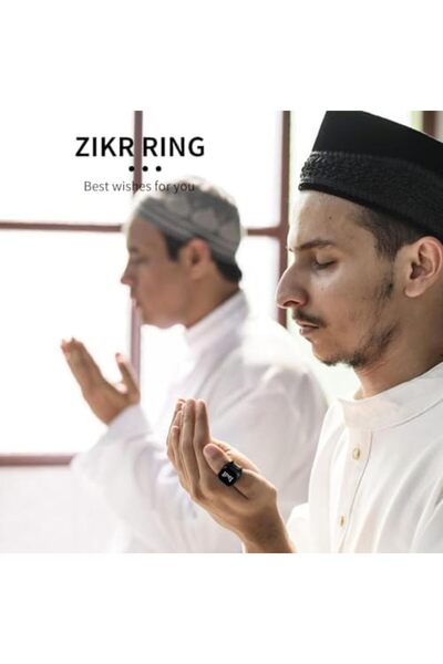 X LOT Smart Tasbih Zikr Ring, Muslim Prayer Tasbih Counter, Wearable Technology Ring, OLED Display(20MM)