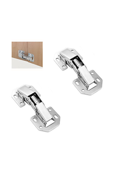 EYMEN YAPI 2 Adet Tas Deliksiz Mobilya Dolap Menteşesi