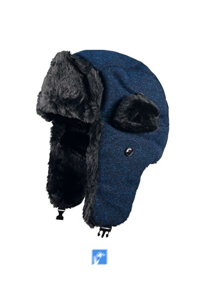 Kardelen Butik Denizli %70 Cotton %30 Acrylıc, Kürklü Rus Pilot Şapka ( Kadın ve Erkekler İçin )