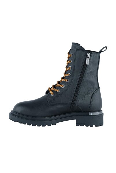 Harley Davidson Dsc Rebel Bağcıklı Fermuarlı Siyah Kadın Bot Postal