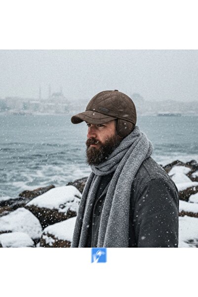 Kardelen Butik Denizli 70% أكريليك، 30% قطن، بطانة صوف ناعمة، غطاء للأذن، قبعة مقاومة للماء (مبطنة)