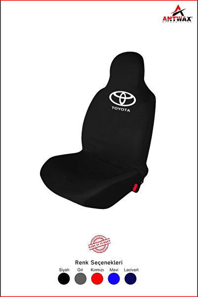 Antwax Toyota Corolla Penye Oto Koltuk Kılıfı - Marka Logo Baskılı - Siyah