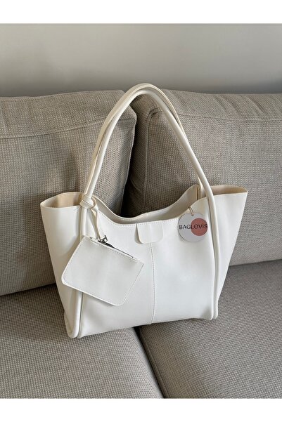 BAGLOVİS ВЕЛИКА ЖІНОЧА СУМКА ЧЕРЕЗ ПЛЕЧЕ З ДОДАТКОВИМ ГАМАНЦЕМ НА БЛИСКАВЦІ EN41 UZN28