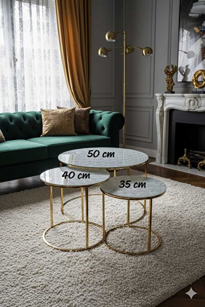 Rona Home 3-Piece Pvc Coffee Table Cover Set – Dowry-Style Waterproof, Stain-Resistant, Stylish Design