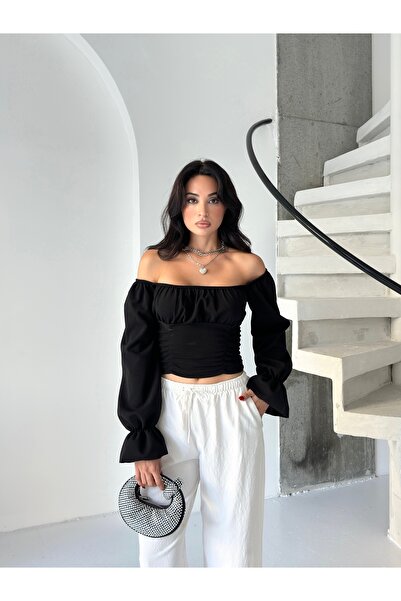 REELMODA ΓΥΝΑΙΚΕΙΑ ΚΛΙΠ ΛΑΚΑΚΙ ΣΥΝΔΕΣΗ Λεπτομερή ΜΠΑΛΟΝΙ ΜΑΝΙΚΙ ΚΡΕΠ ΜΠΛΟΥΖ