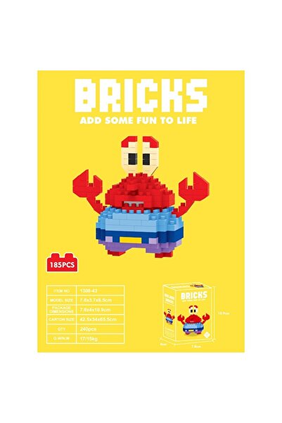OEM Set Constructie 185 Piese Minifigurina Spongebob Mr. Krabs
