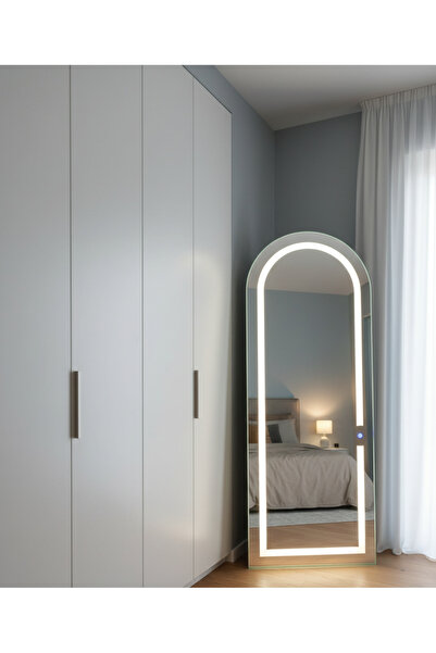 TELORANS DOKUNMATİK LEDLİ BOY AYNASI ANTRASİT 60X160 (IŞIK BEYAZDIR)