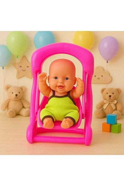 YL Dış Ticaret Fileli Salıncaklı Bebek Oyuncak - Oyuncak Bebek Salıncak Temalı