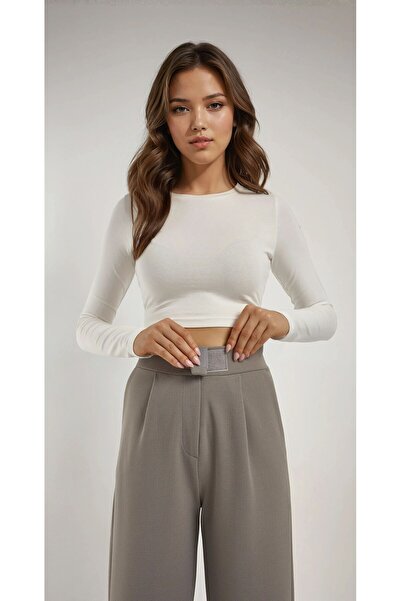 Hiccup Високі штани-палаццо з еластичною талією та застібкою-липучкою