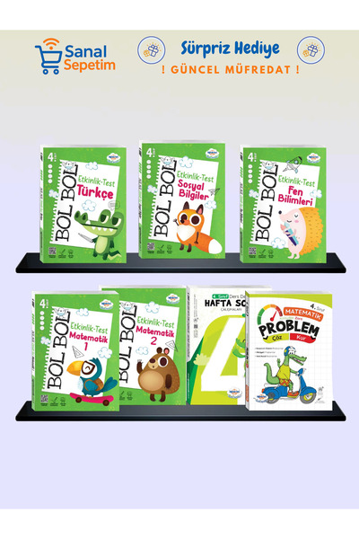 öğretmen evde Öğretmenevde 4. Sınıf Süper İdeal Set 7 Parça (Güncel Müfredat)