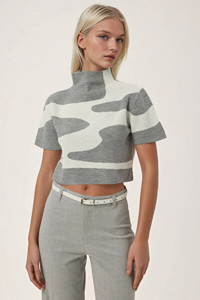 Hiccup Πλεκτό μπλουζάκι με αφηρημένο σχέδιο