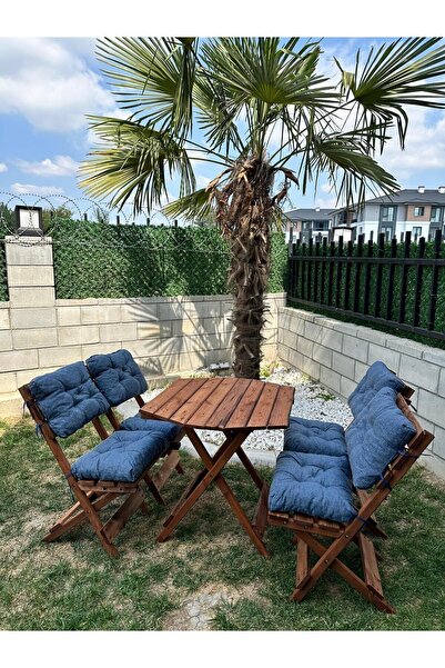 Bisa By Utkan Keskin 4 +1 Sekizgen Bahçe Balkon Mutfak Tipi (LACİVERT) Katlan...