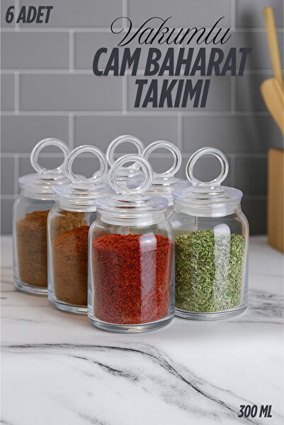 Serin Bardak طقم توابل فاخر مكون من 6 قطع