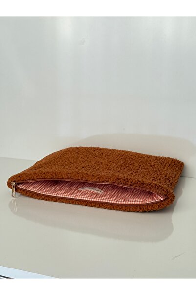 BABY KANGAROO Brown Plush Unisex 13-14-15-16 Inch Compatible MacBook Case Notebook Laptop Bag