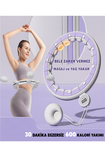 Reidan Hula hoop Akıllı Lcd Ekranlı Egzersiz Çemberi Hulahop Akıllı Plates Halkası bel İnceltme Çemberi