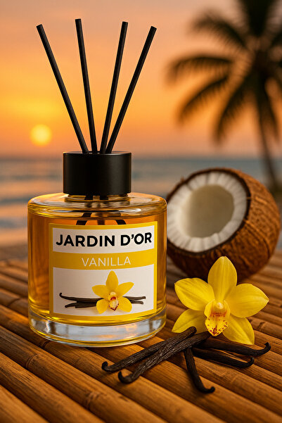 JARDIN D'OR Vanilla Reed Diffuser / Vanilya Çubuklu Oda Kokusu 120 ml