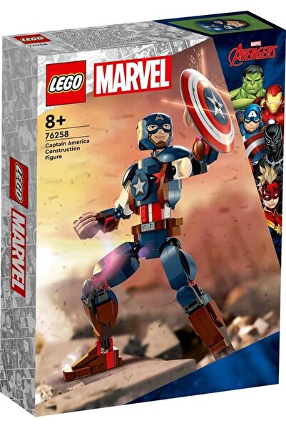 LEGO Marvel Kaptan Amerika Yapım Figürü 76258
