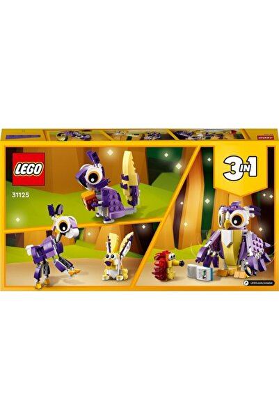 LEGO ® Creator 3 in 1 Fantasy Forest Creatures 31125 - Creative Toy Building Set (175 Pieces)