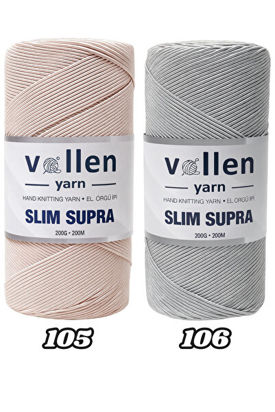 vollen yarn Slim Supra 200 Gr Mumlu Polyester İp – Çanta İpi, Runner İpi, Bileklik İpi, Pase İpi –Kırmızı