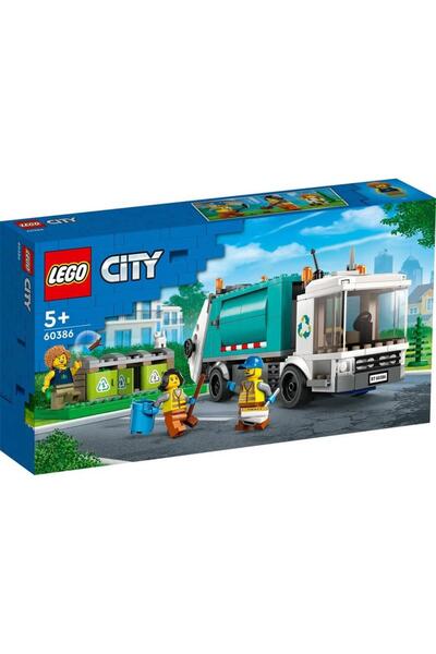LEGO ® City Recycling Truck 60386 - مجموعة بناء الألعاب للأطفال من سن 5 سنوات فما فوق (261 قطعة)