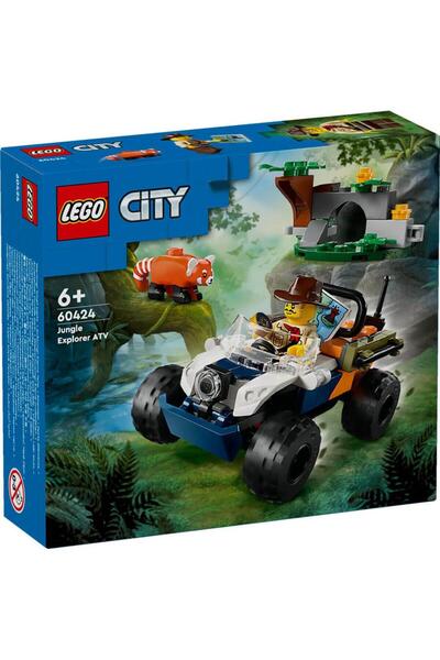 LEGO ® City Orman Kaşifinin ATV’li Kırmızı Panda Görevi 60424 - 6 Yaş ve Üzer...