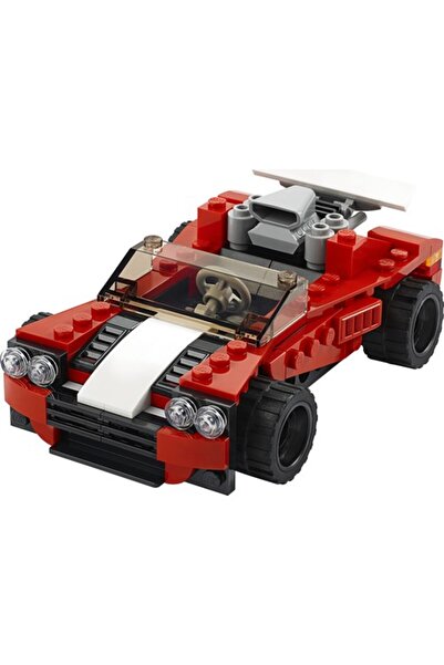 LEGO Starx Creator Spor Araba 31100 - Araba Seven Çocuklar için Yaratıcı Oyuncak Yapım Seti (134 Par